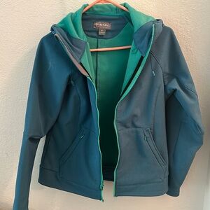 Simms jacket-women’s medium green/blue
